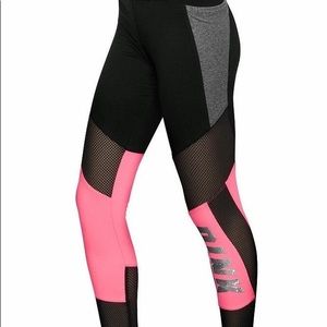 Pink Victoria Secret Neon Sequin Pocket Leggings